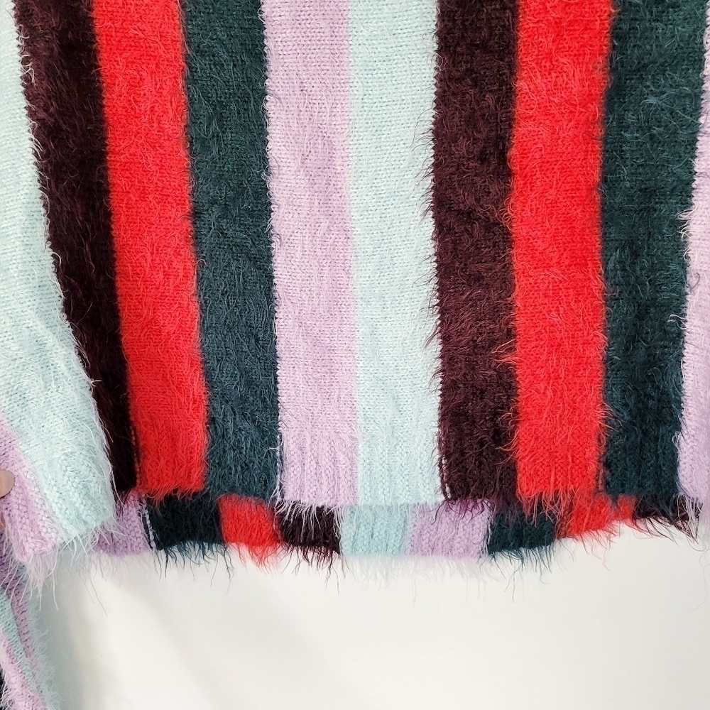 BLANKNYC Striped Mock Neck The Mad Hatter Sweater Size XS - Picture 8 of 11